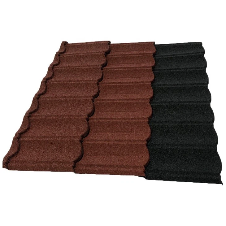Color Coated Stone Metal Roof Bond Tiles
