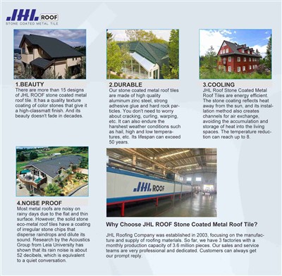 About JHL ROOF Stone Coated Metal Roofing About JHL ROOF Stone Coated Metal Roofing
